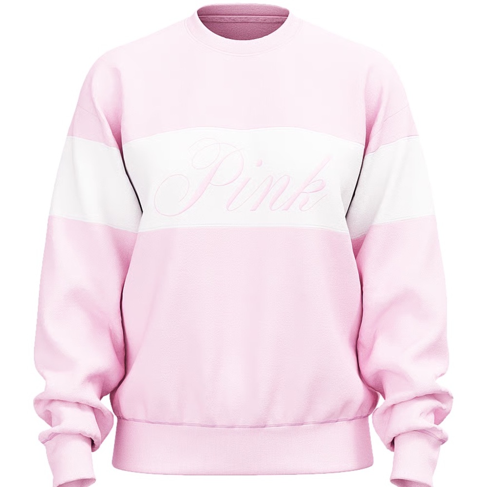 Victoria's Secret Pink Ivy Fleece Pullover Sweatshirt